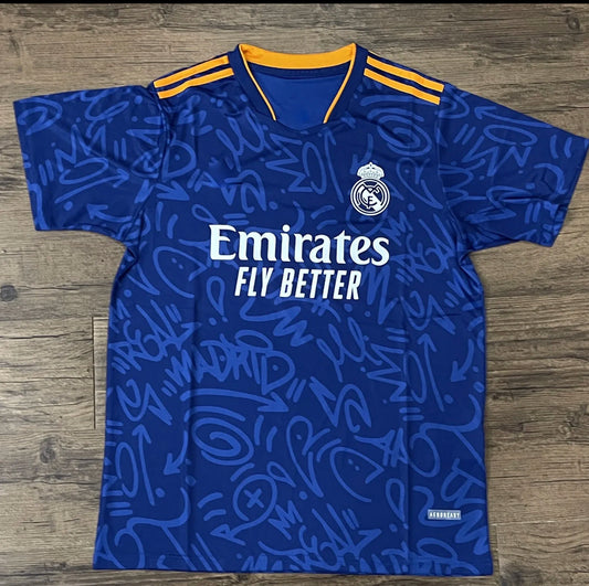 2021-2022 Real Madrid Soccer Jersey Adult Away