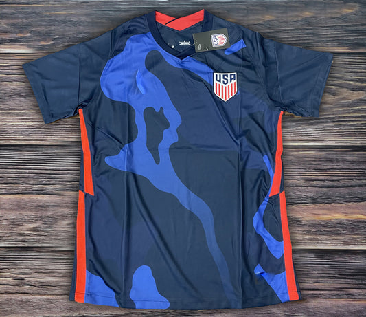 2021-2022 USA National Soccer Team Away Soccer Jersey Blue Adult