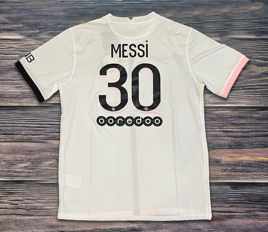 2021-2022 Messi #10 Paris Saint Germain Soccer AWAY Jersey Adult
