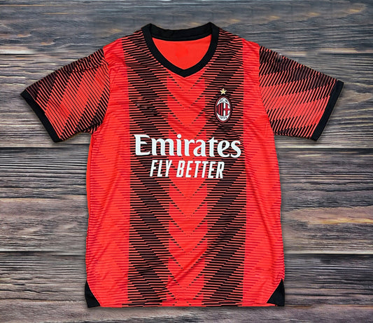 2023-2024 AC Milan Home Soccer Jersey Adult