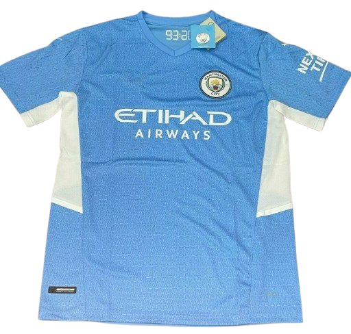 2021-2022 Manchester City Home Soccer Jersey Adult