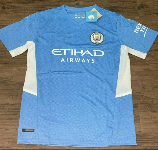 2021-2022 Manchester City Home Soccer Jersey Adult