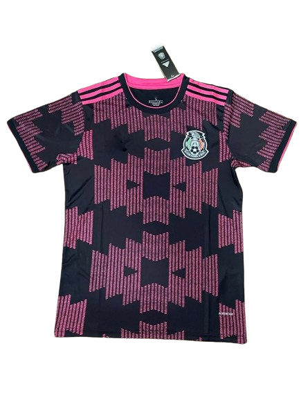 2021-2022 Mexico National Soccer Jersey Home Black Adult