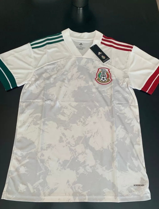 2021-2022 Mexico National Soccer Jersey White Adult