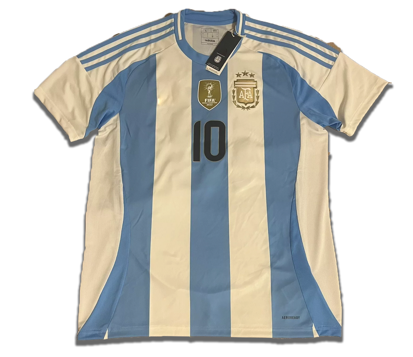 Kids Uniform Messi #10 Argentina Home Jersey 2022