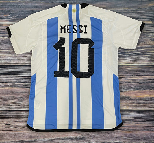 Men's Messi #10 Argentina Home Jersey 2022