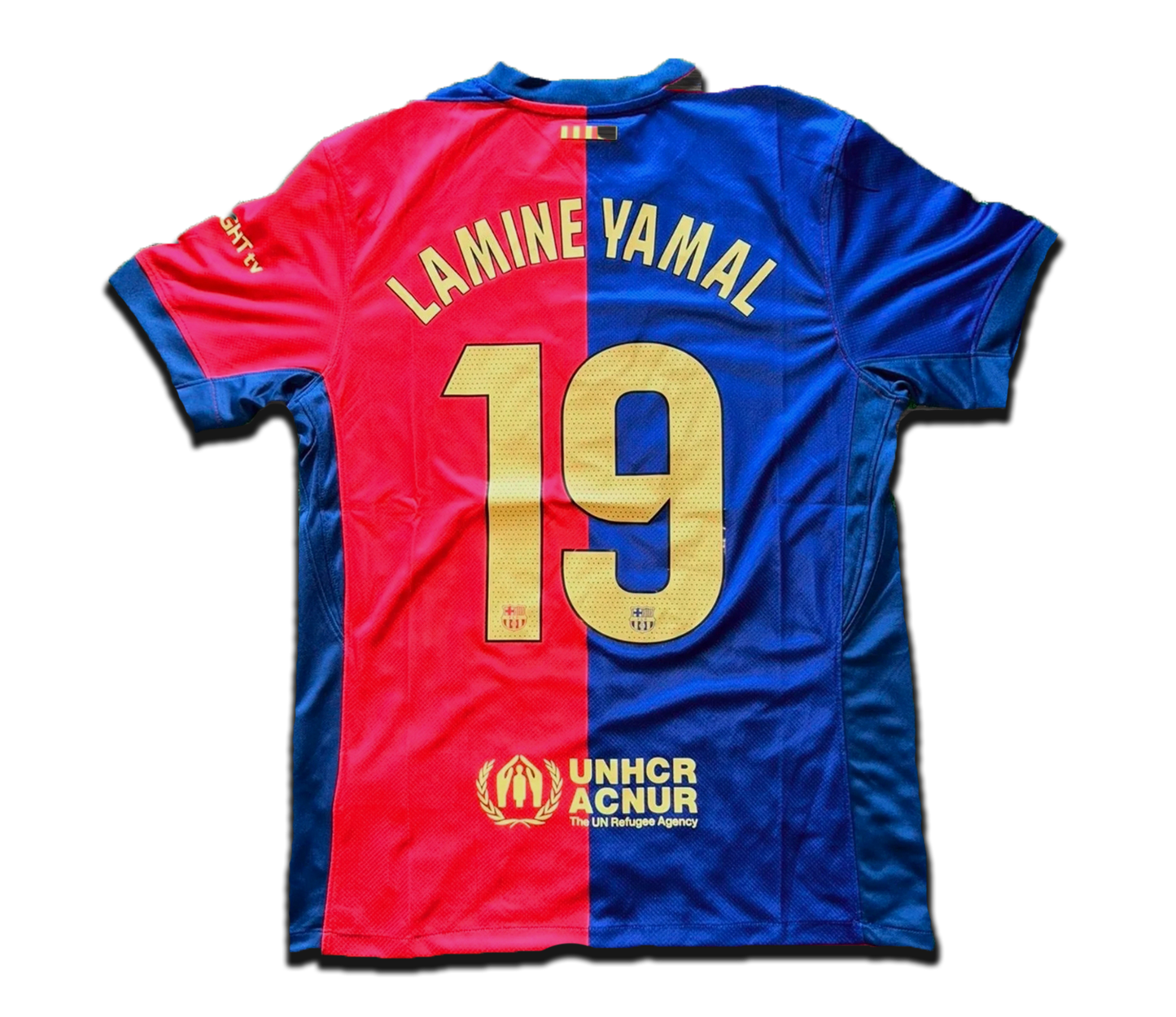 Kids Barcelona Soccer Jersey Uniform Kit Lamine Yamal #19